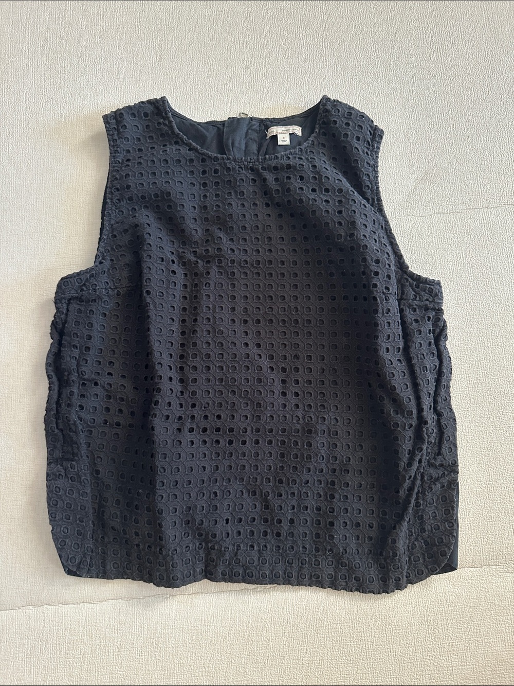 GAP Black Eyelet Sleeveless Top